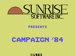 Campaign '84 box art for Colecovision